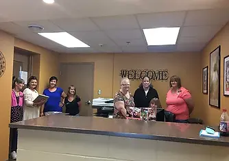 Parkview Home staff at the front desk